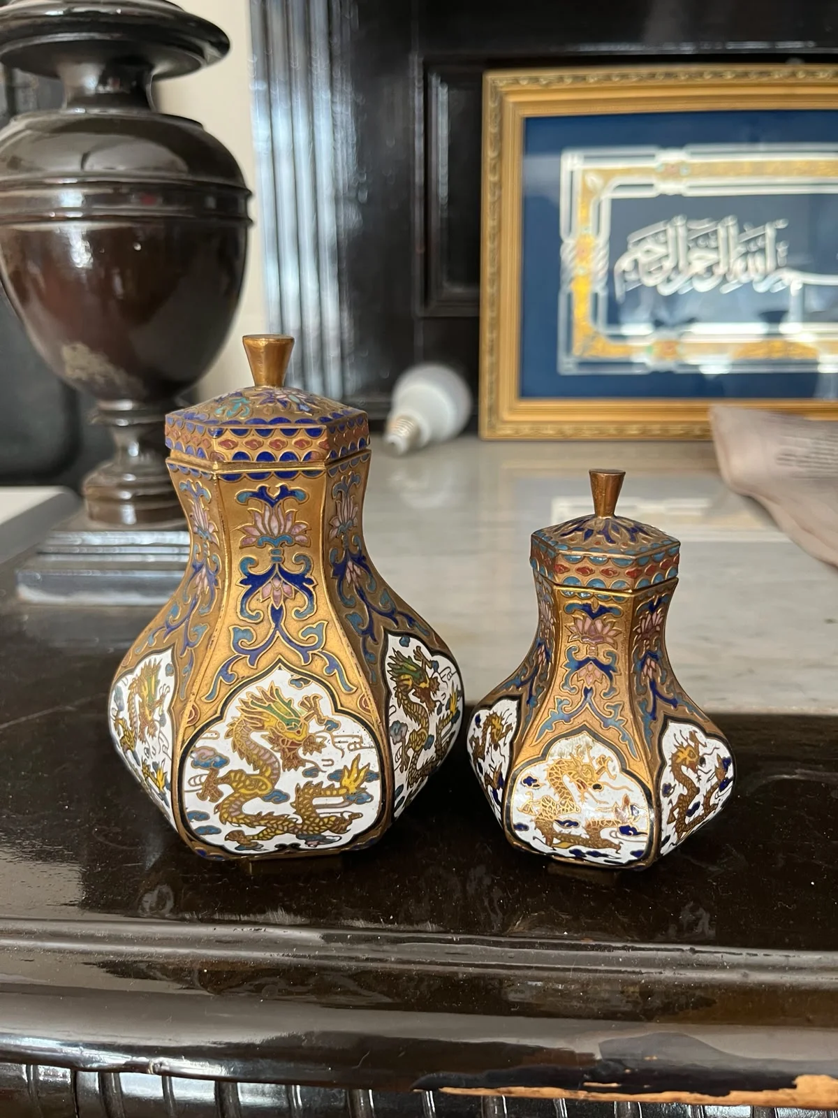 Cloisonné Kapaklı Kavanozlar